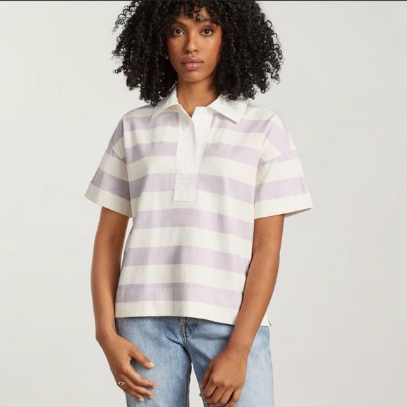 Everlane Tops - Everlane Retro Jersey Polo Shirt XS